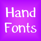 Hand Fonts Message Maker アイコン