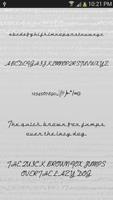 Script Fonts for Android Plakat