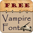 Vampire Fonts for S3 أيقونة