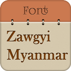 Zawgyi Myanmar Fonts icône