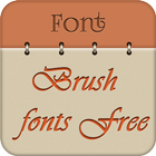 Brush Fonts Free icône