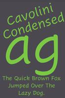 Cavolini Condensed FlipFont Affiche