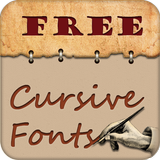Cursive Fonts Free icon