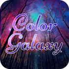 Color Galaxy Font for FlipFont icône
