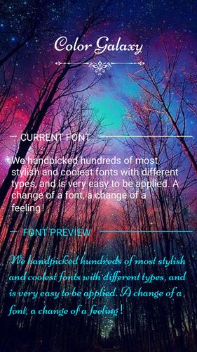 how to change your roblox font with stylish Color Galaxy Font For Flipfont Cool Fonts Text For Android Apk