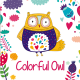 Colorful Owl أيقونة
