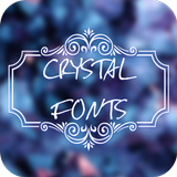 Crystal Font for FlipFont , Cool Fonts Text Free icône