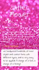 Gitter Flower Font for FlipFon APK download