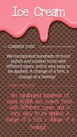 Ice Cream Font for FlipFont ,  الملصق