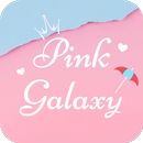 Pink Galaxy Samsung FlipFont APK