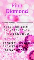 Pink Diamond Font for FlipFont capture d'écran 2