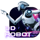 3D Robot icône