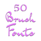 Brush Fonts Message Maker icône