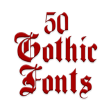 Gothic Fonts Message Maker Zeichen