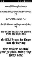 Gothic Fonts Message Maker Poster