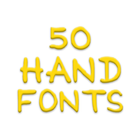 Hand Fonts Message Maker icône