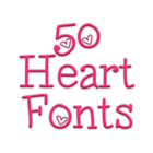 Hearts Fonts Message Maker أيقونة