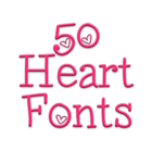Hearts Fonts Message Maker icono
