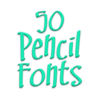 ikon Pencil Fonts Message Maker