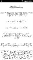 Script Fonts Message Maker Plakat