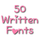 Written Fonts Message Maker-icoon