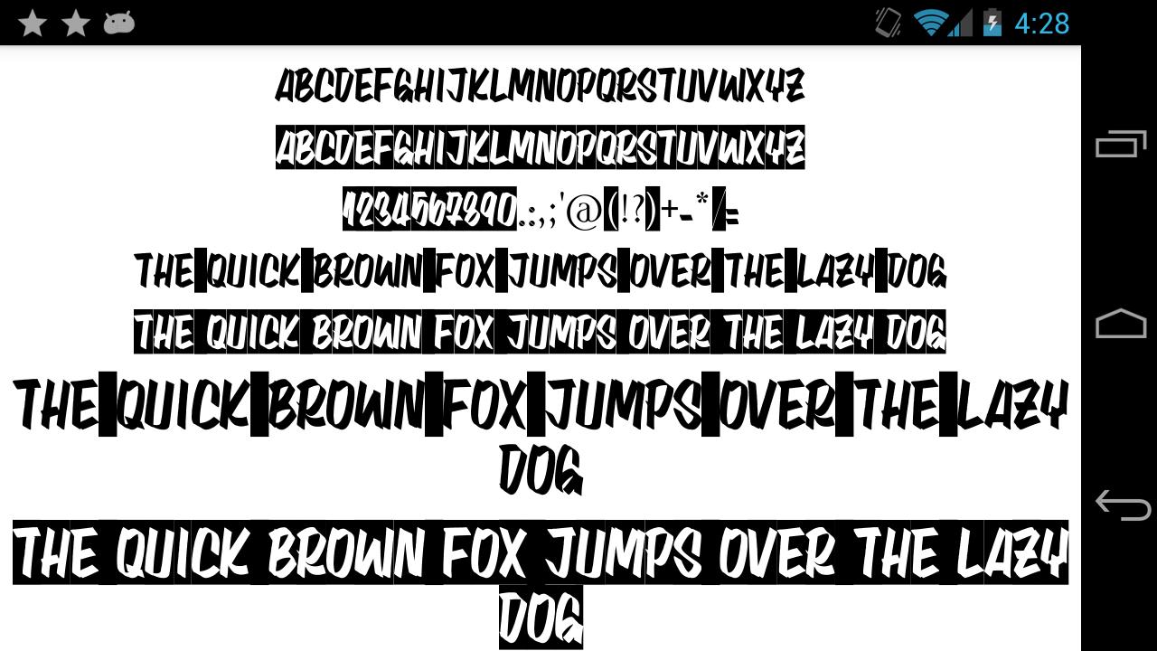 Description fonts