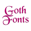 Goth Fonts Message Maker