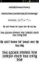 Gothic Fonts скриншот 1