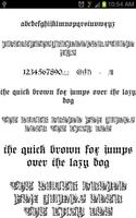 Gothic Fonts imagem de tela 2