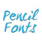 Pencil Fonts ícone