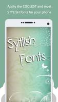 Stylish Fonts Plakat