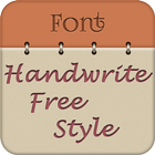 Handwrite Font Style Free Zeichen