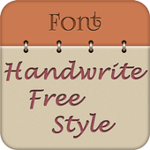 Handwrite Font Style Free أيقونة