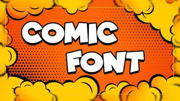 Comic Font Free Style Plakat