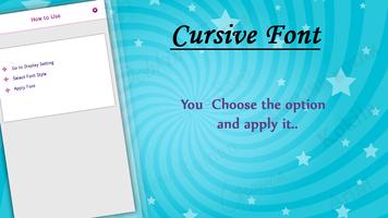 برنامه‌نما Cursive Font Free Style عکس از صفحه