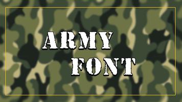 Poster Army Fonts Style