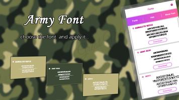 1 Schermata Army Fonts Style