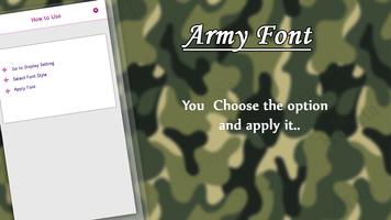 2 Schermata Army Fonts Style