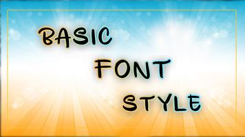 Basic Font Style Plakat