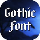 Gothic Free Font Style ícone