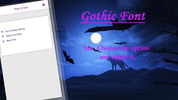 Gothic Free Font Style capture d'écran 2