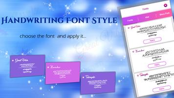 Handwriting Fonts Style capture d'écran 1