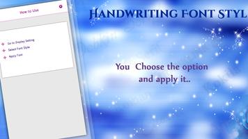 Handwriting Fonts Style capture d'écran 2