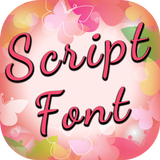 Script Free Font Style icône
