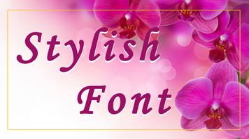 Stylish Font Style Cartaz