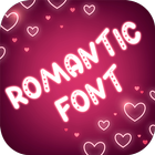 Romantic Font Style Zeichen