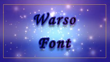 Myanmar Warso Font الملصق