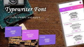 Typewriter Free Font Style पोस्टर