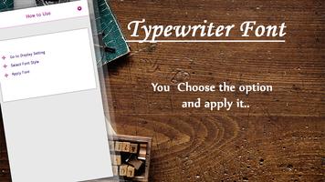 Typewriter Free Font Style स्क्रीनशॉट 1