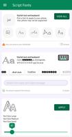 Script Fonts الملصق